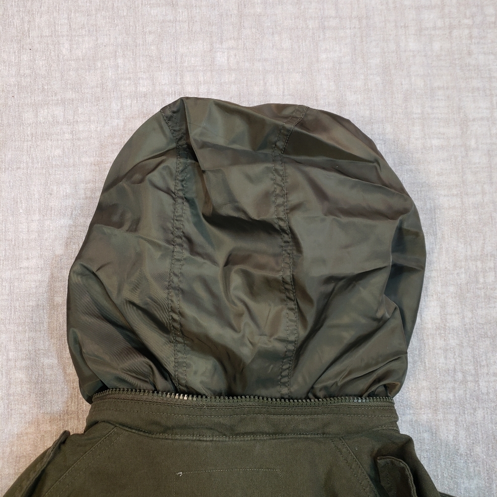 NWT Nine West Olive Green Cargo Utility Jacket Size XL - Picture 7 of 16